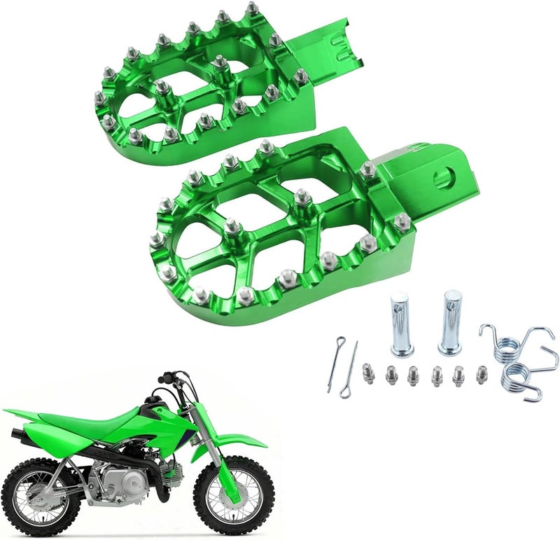 Adsspro Motorcycle CNC Aluminum Foot Pegs Rests Footpegs for CRF50 CRF70 CRF110 XR50 XR70 XR110 CRF XR 50 70 110 M2R SDG DHZ KAYO Dirt Bike Pit Bike - Image 1